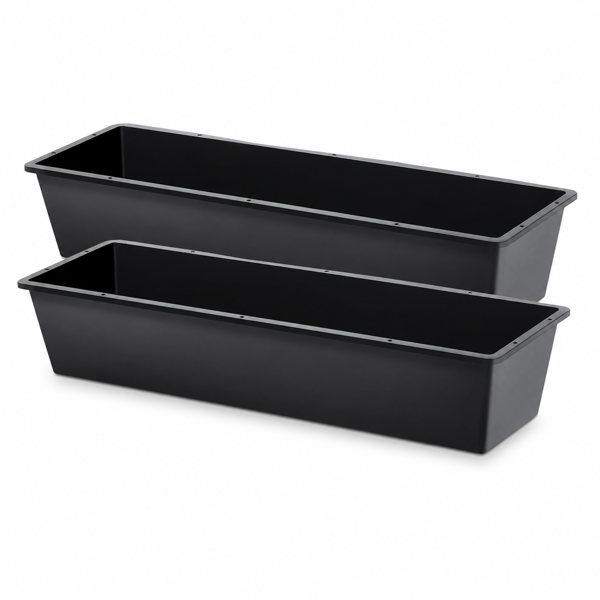 2-Piece Dual-Purpose Plastic Livestock Feed Trough Suitable For Daily Feeding Of Horses, Goats, Pigs And Other Animals Widely Adaptable To H