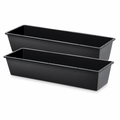 2-Piece Dual-Purpose Plastic Livestock Feed Trough Suitable For Daily Feeding Of Horses, Goats, Pigs And Other Animals Widely Adaptable To H
