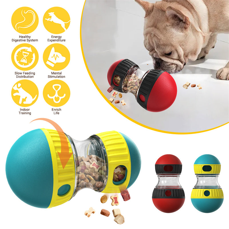 Food Dispensing Dog Toy Tumbler Leaky Food Ball Puzzle Toys Interactive Slowly Feeding Protect Stomach Increase Intelligence Pets Toy Pet Pr