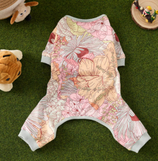 Breathable Four-Legged Jumpsuit for Small Dogs