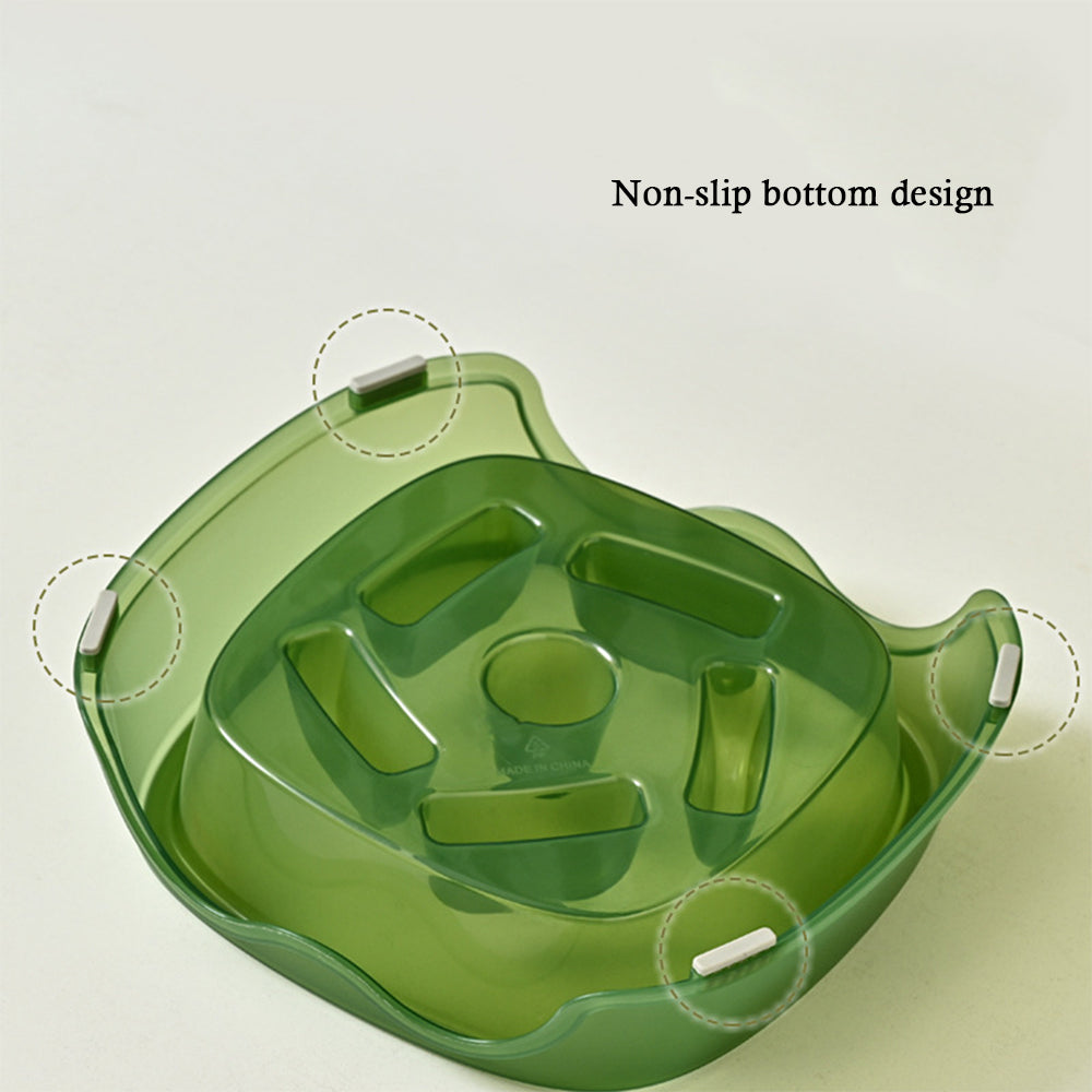 Plastic Slow Water Feeder Bowl for Dogs