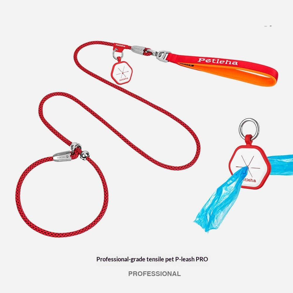 Cross-Border Competition-Grade Training Dog Leash P-Style Leash That Doesnt Chafe The Hands