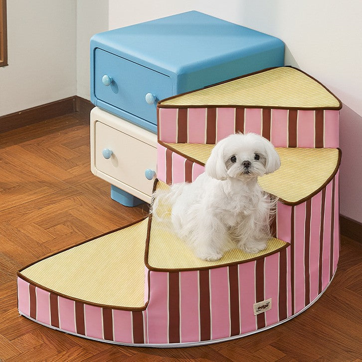 Non-Slip, Removable And Washable Small Sponge Rotating Pet Ladder