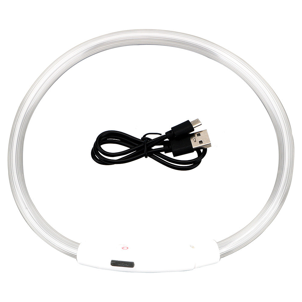 Usb Rechargeable Pet Luminous Collar Three Flashing Modes