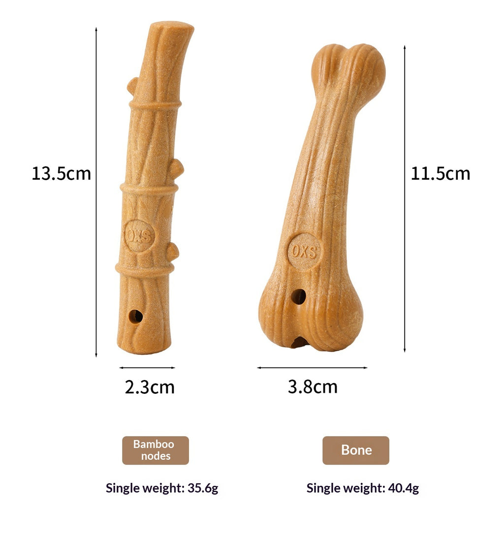 Wood-Plastic Bone Dog Chew Stick