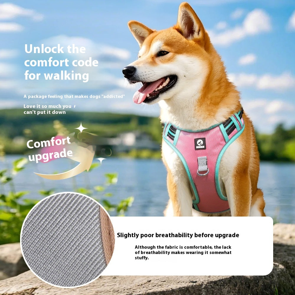 Anti Breaking Loose Big Dog Chest Strap Reflective Medium Large Dog
