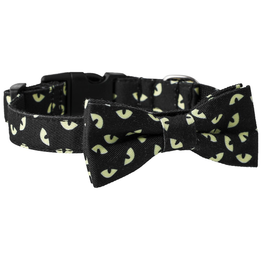 Skull Bat Ghost Eye Dog Collar