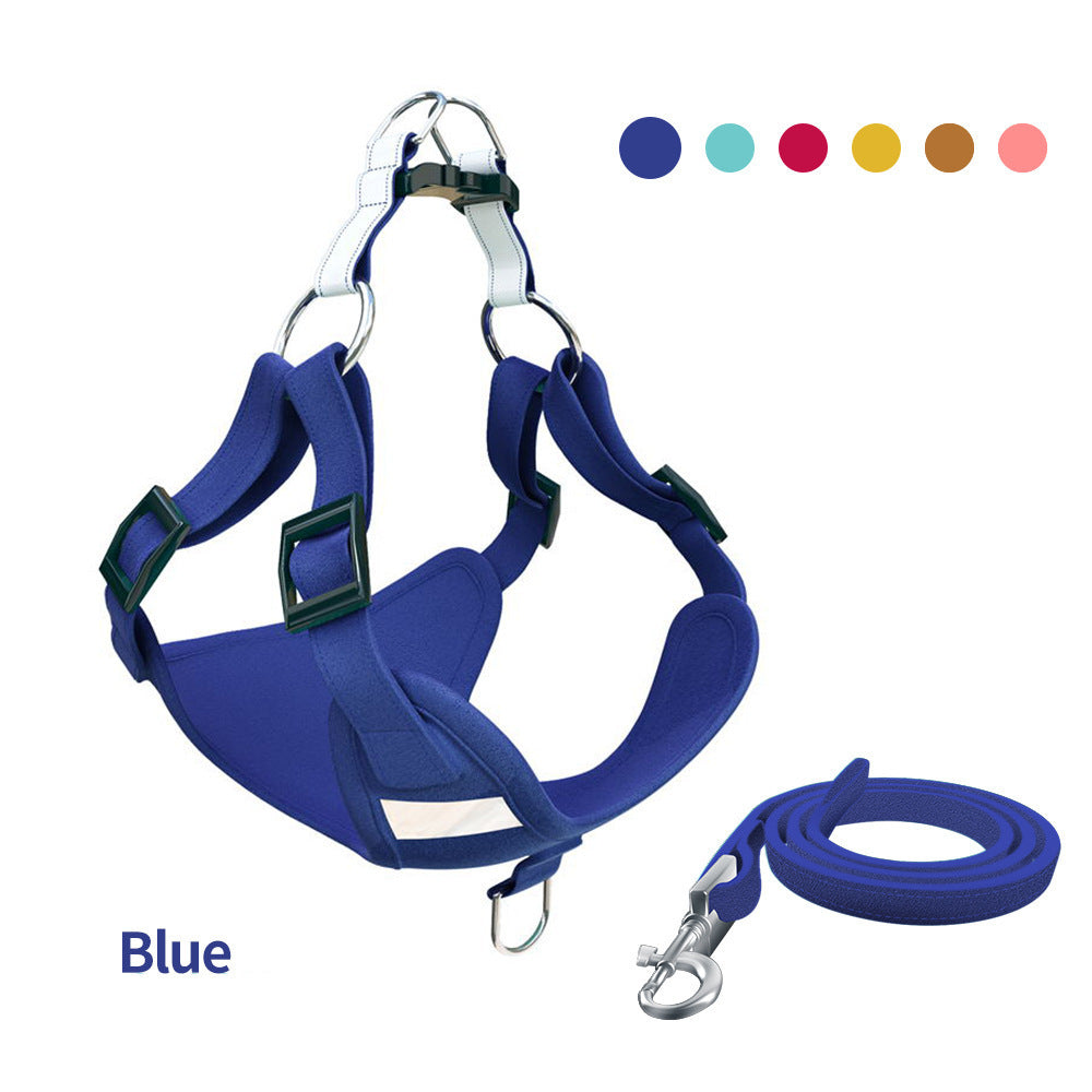 Reflective Dog Leash Vest Harness Set