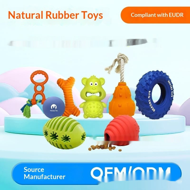 Chew-Resistant Squeaky Tire Pet Toy