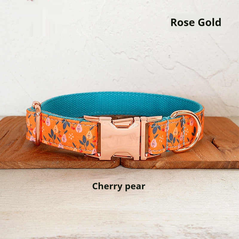 Cherry Pear Dog Collar And Leash