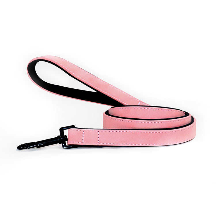 Pull-Resistant Leather Dog Leash