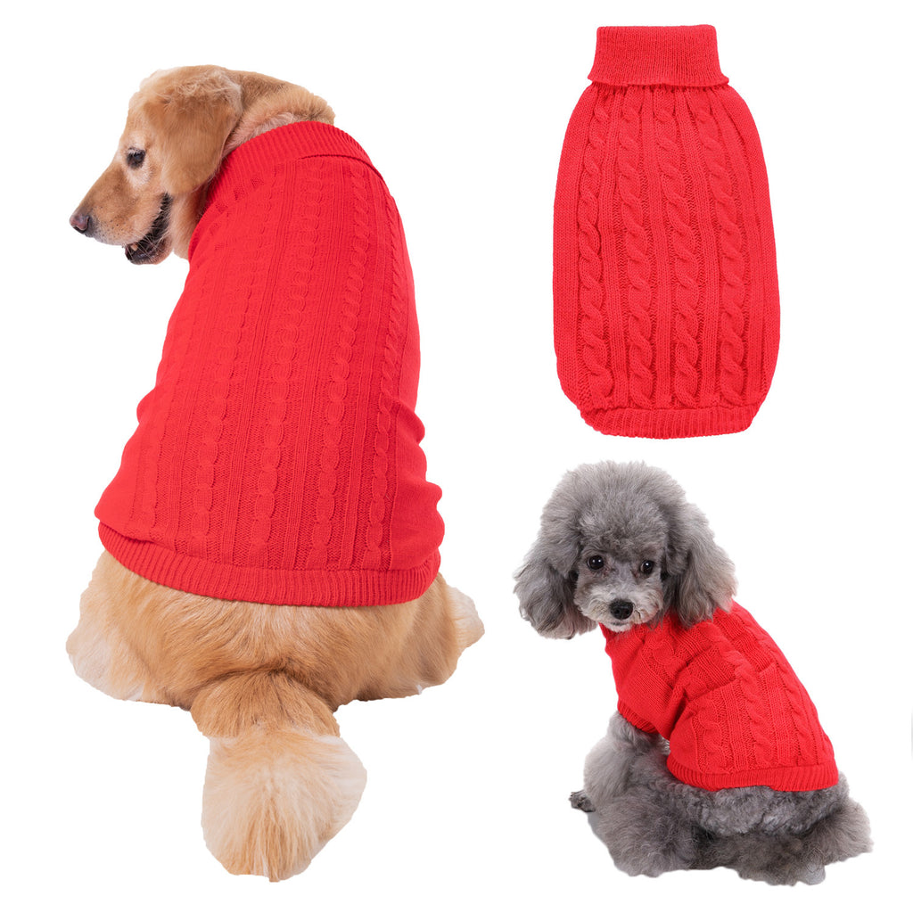 Solid Color Dog Sweater