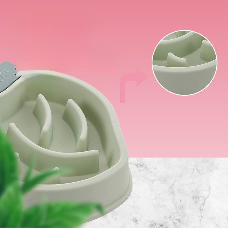 Pet Dog Feeding Bowls Eating Feeder Dish Prevent Obesity Pet Dogs Supplies Non-Slip Slow Down Food Bowl