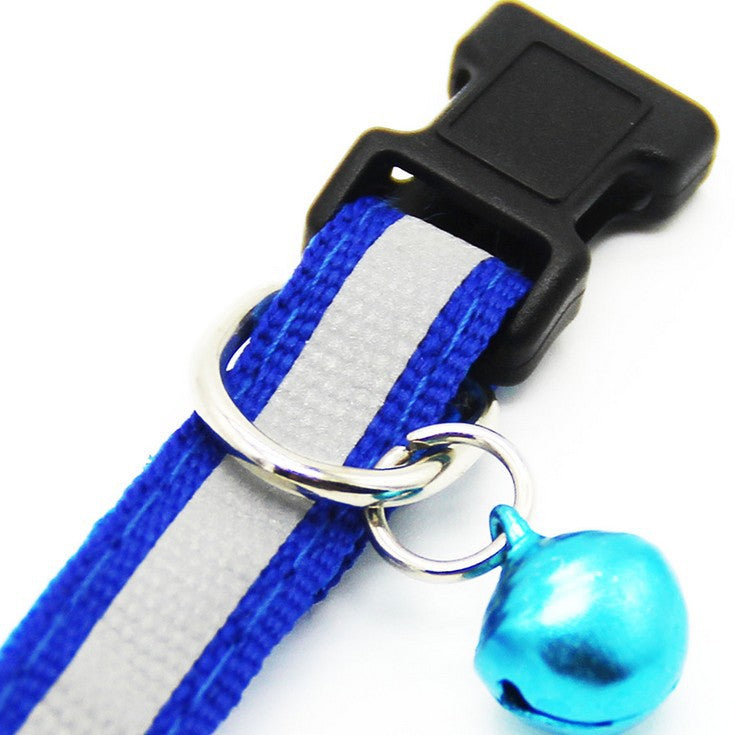 Fluorescent Reflective Bell Dog Collar