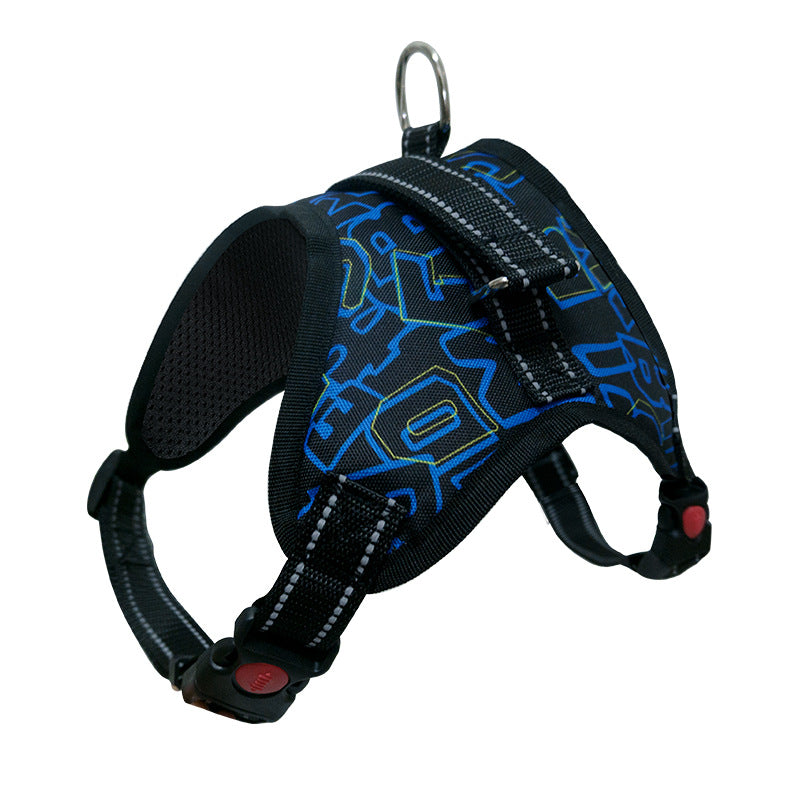 Medium Large Dog Pet Dog Saddle Chest Strap Explosion-Proof