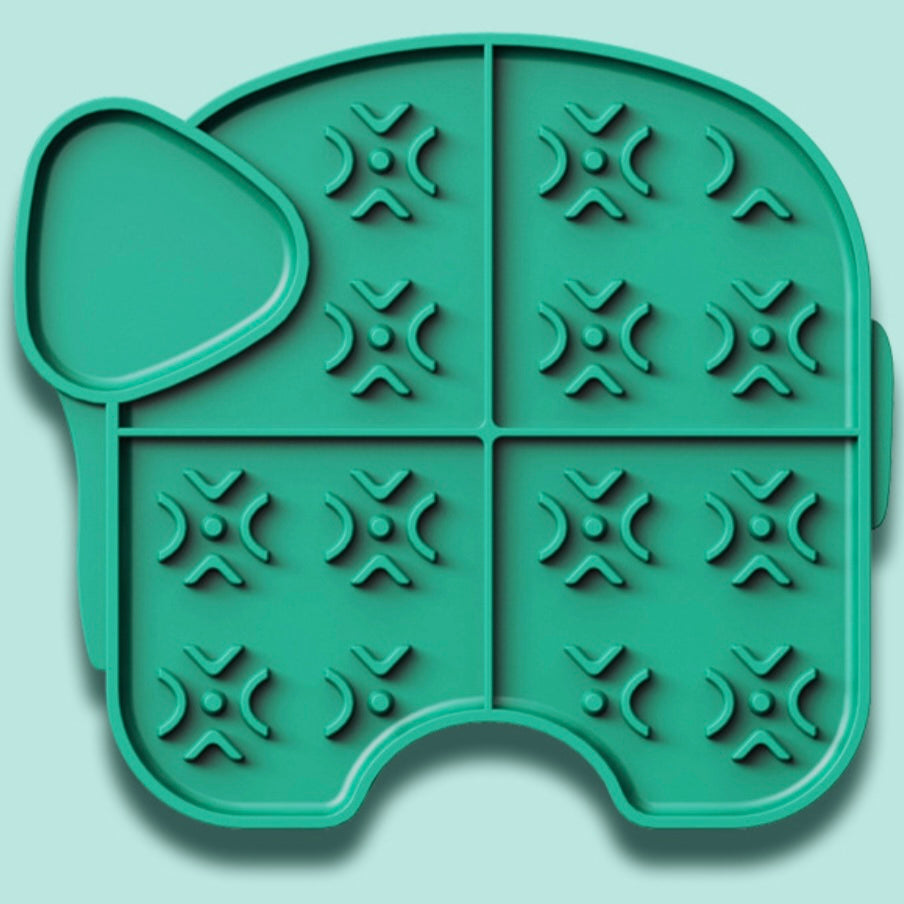 Pet Elephant Licking Plate Silicone