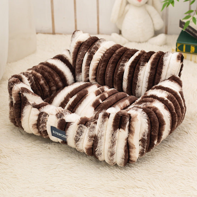 Large Plush Sofa Pet Bed