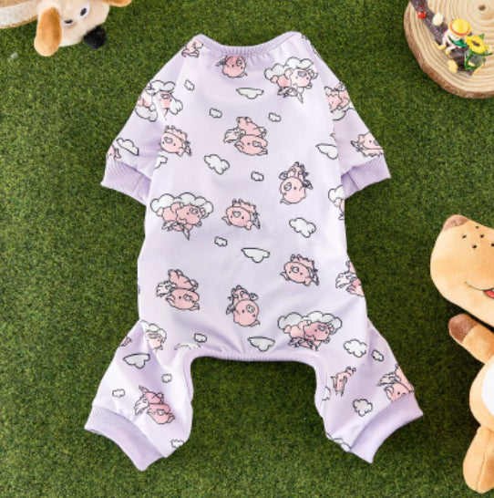Breathable Four-Legged Jumpsuit for Small Dogs