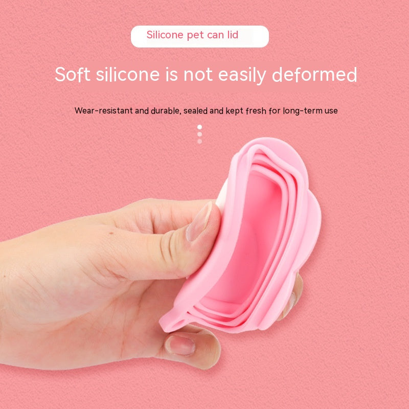 Silicone Dog'S Paw Modeling Pet Can Lid
