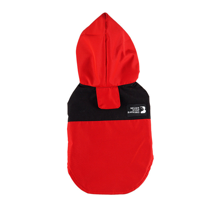 Color-Block Patchwork Dog Raincoat