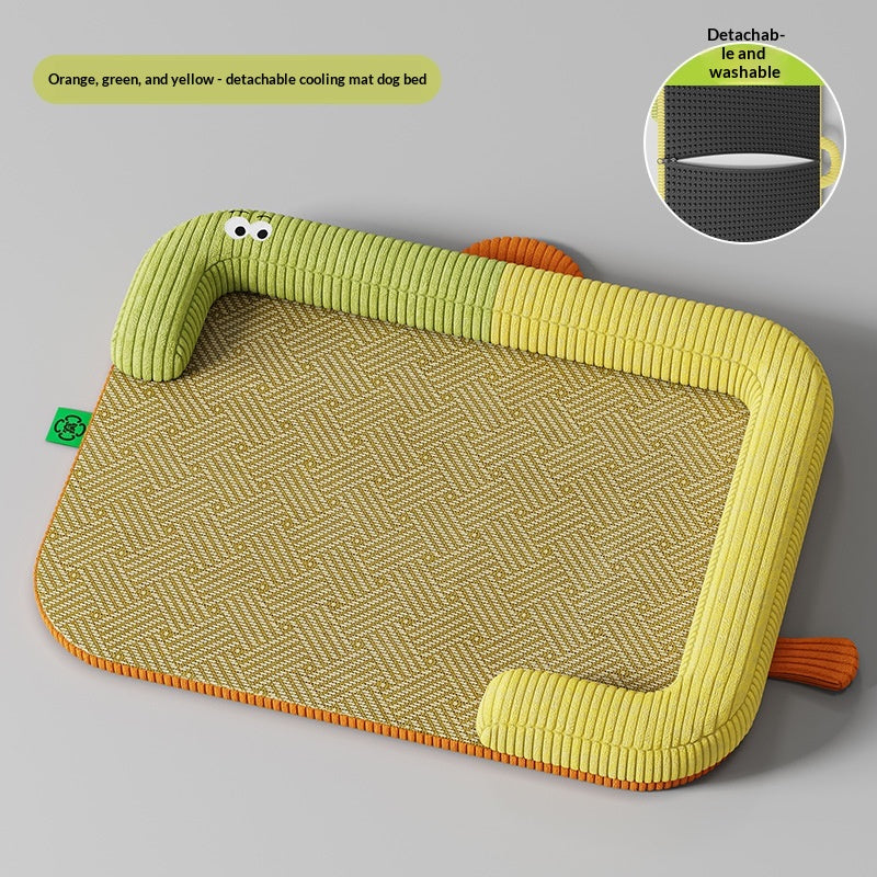Color-Block Cooling Mat With Neck Support