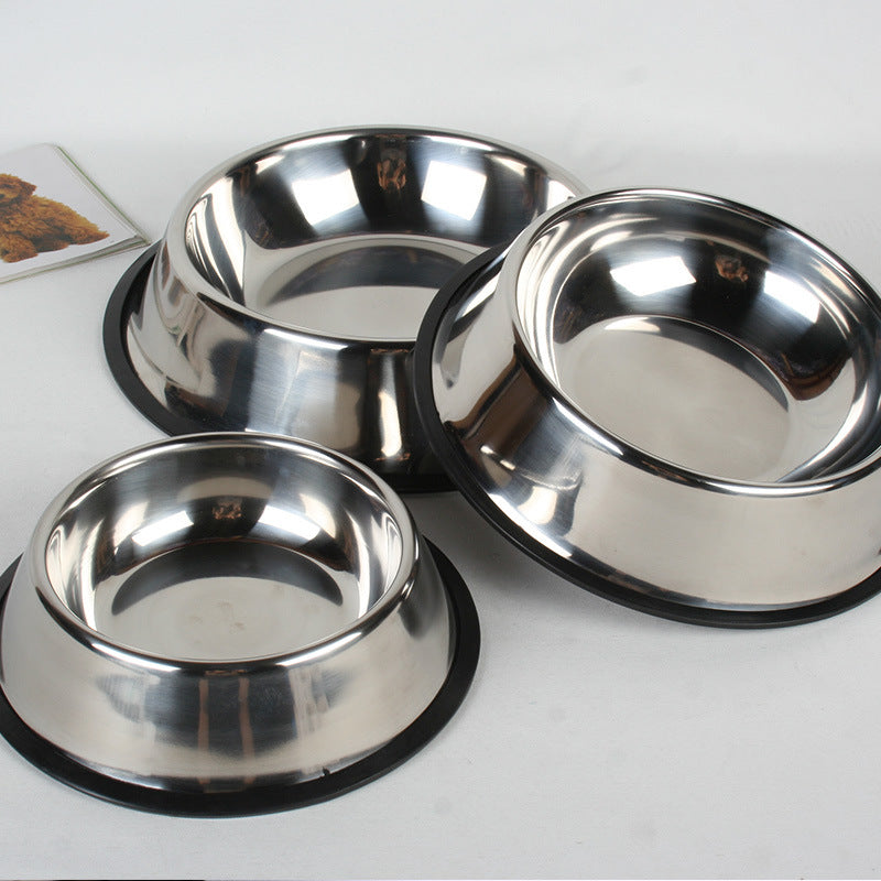 Non-Slip Stainless Steel Pet Bowls