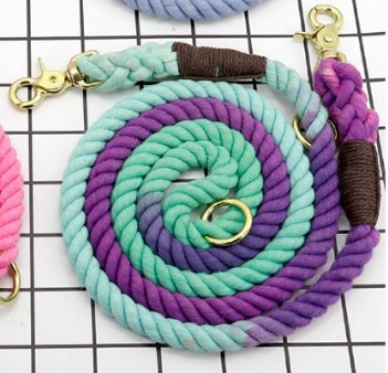 Multi-Color Cotton Pet Long Leash Dog Leash