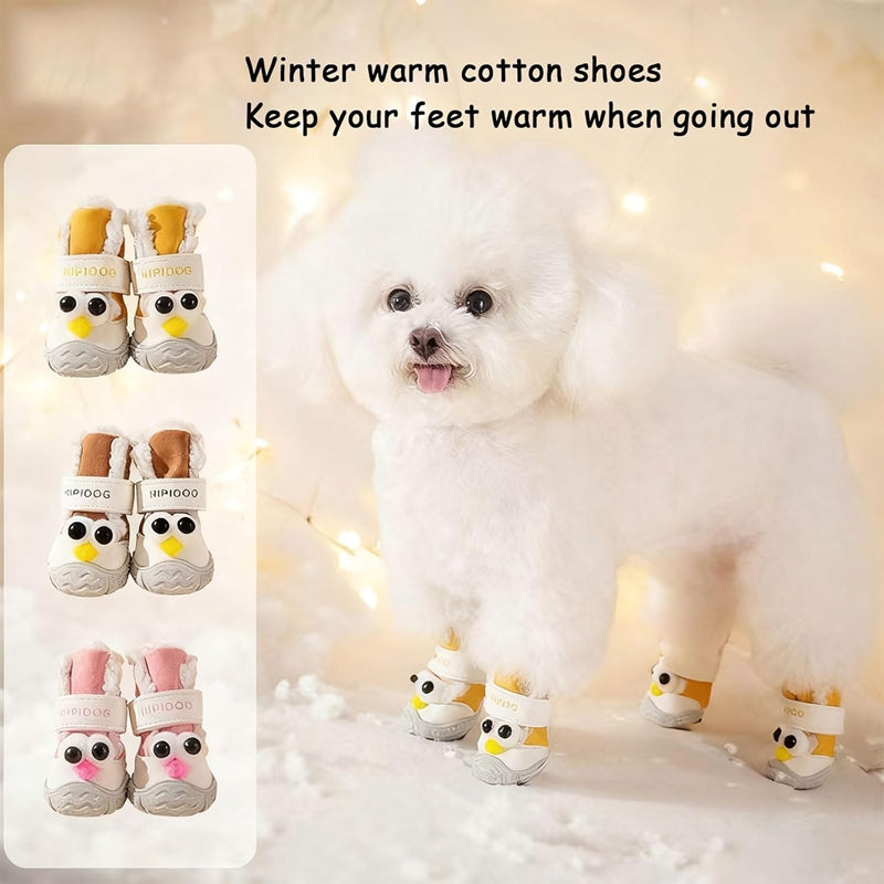 Thick Anti-Slip Winter Dog Shoes