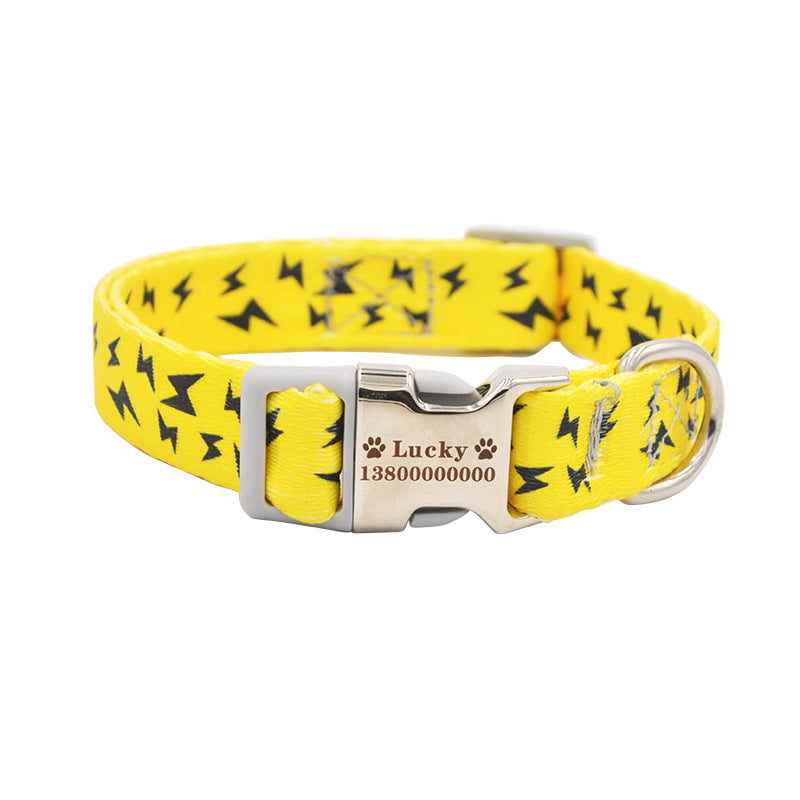 Custom Lettering Dog Collar
