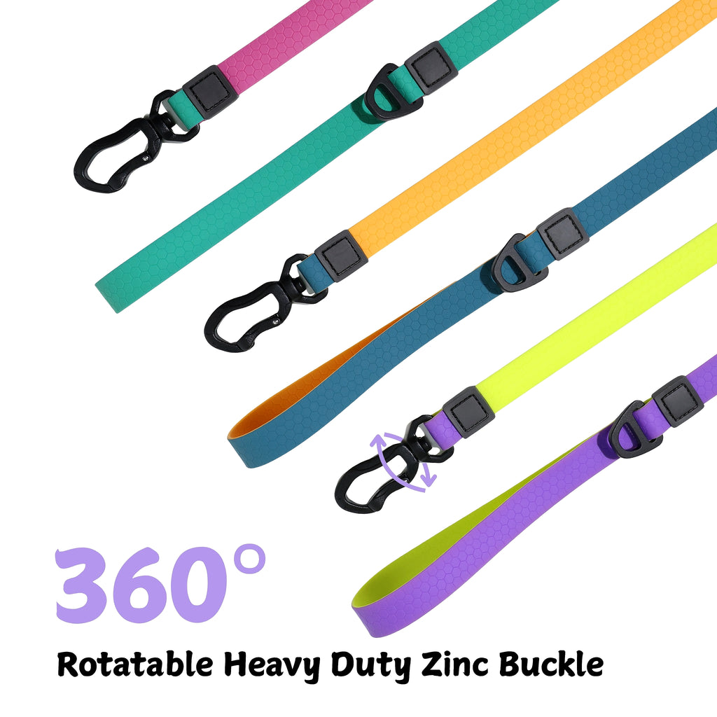 Honeycomb Embossed Dual-Color Pet Leash Set Is Stylish And Fashionable. The Embossed Surface Enhances The Leash'S Grip, Preventing Slippage