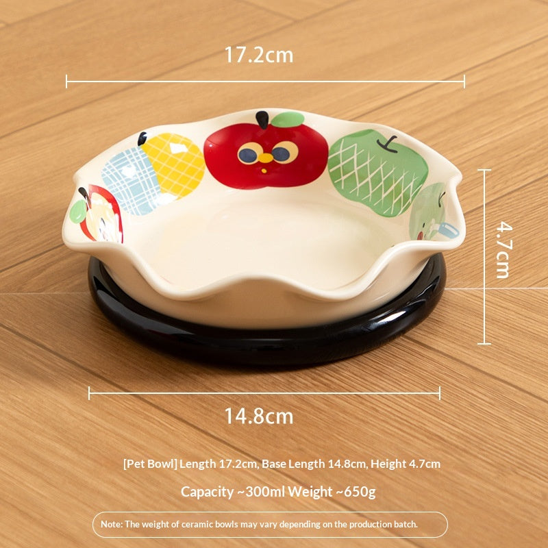 Cartoon Ceramic Pet Bowl