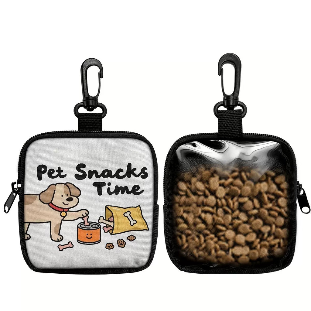 Cartoon-Print Portable Pet Treat Bag