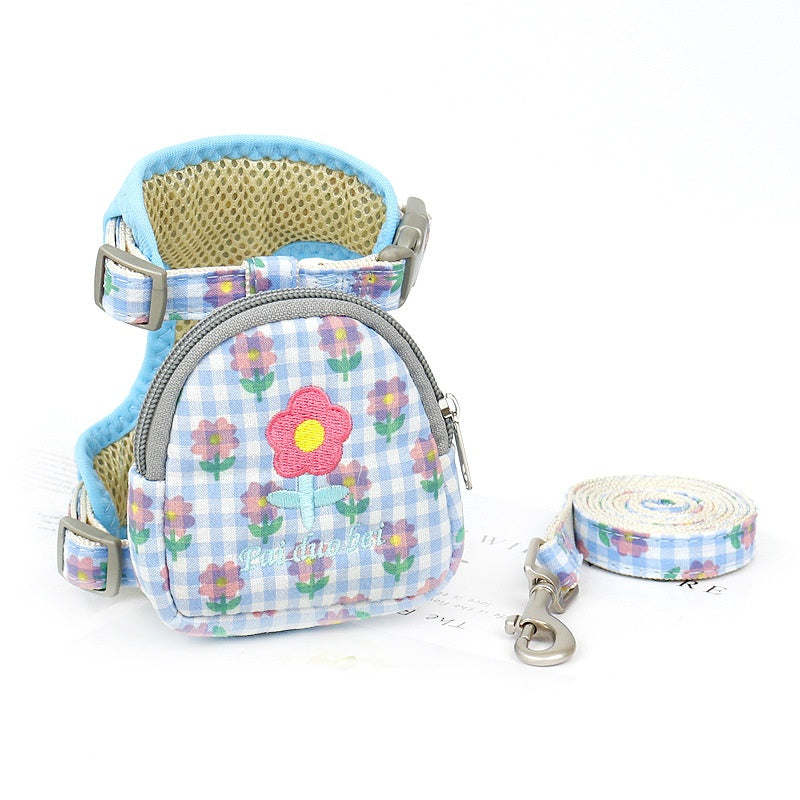 Small Dog Leash and Harness Set