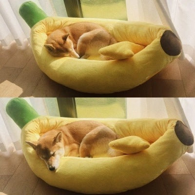 Washable Banana Pet Kennel Pad