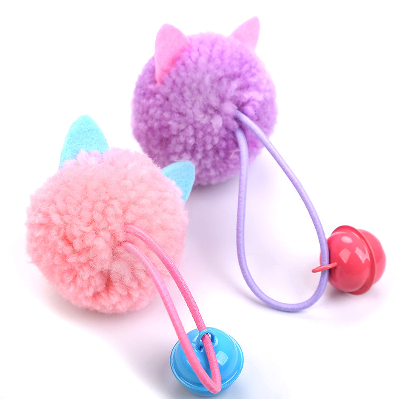 Plush Mouse Head Shaped Bell Toy