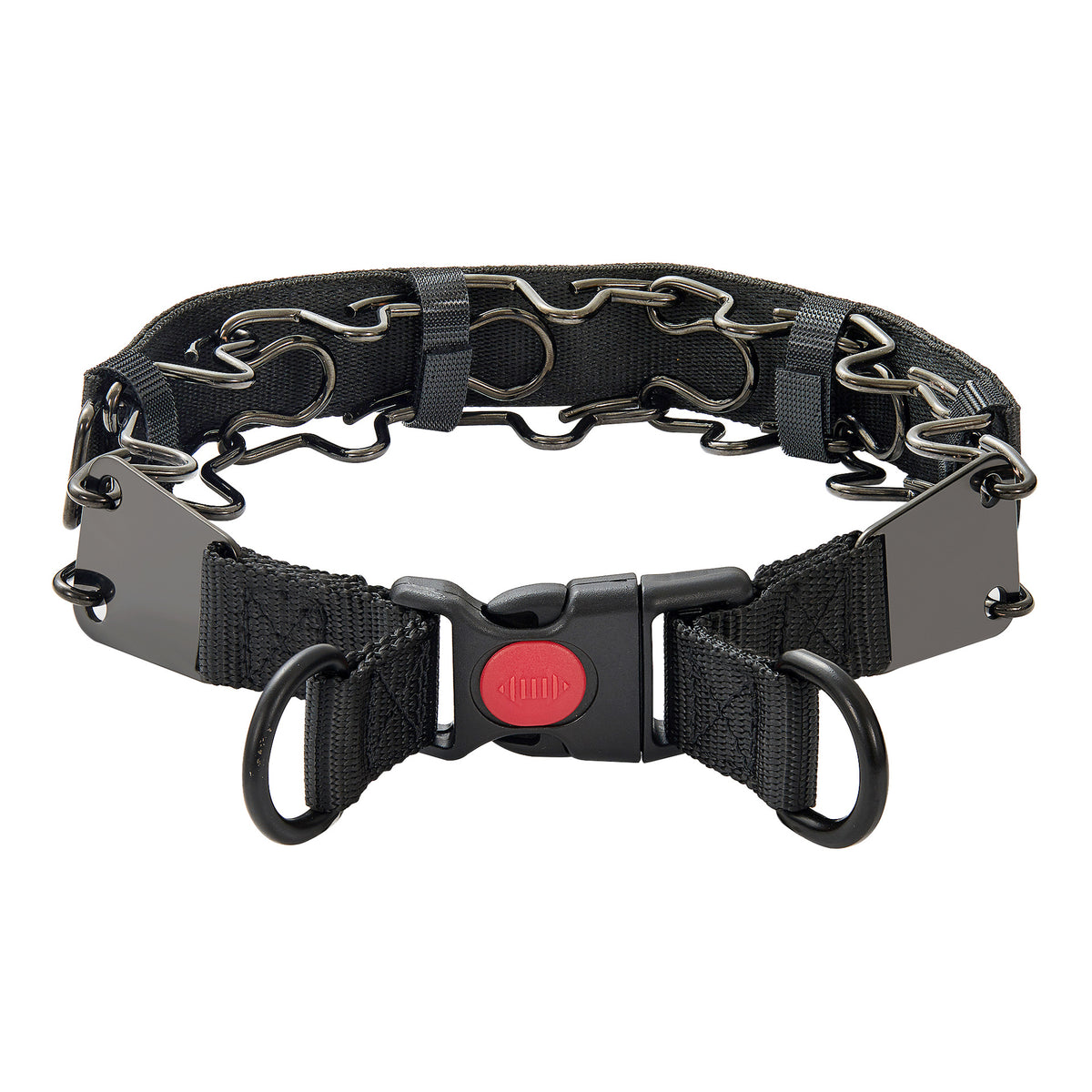 Stainless Steel Pet Black Braided Neck Strap Dog Collar