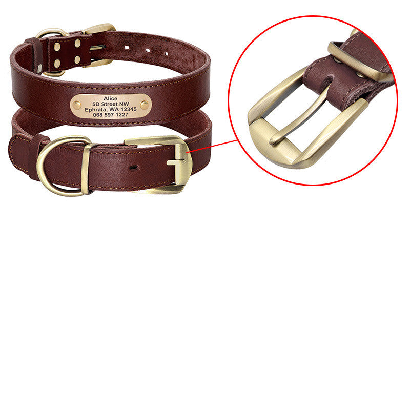 Personalized Dog Collars With Nameplate Id Tags For Medium Large Dogs