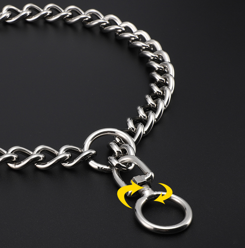 Dog Collar Stainless Steel German Shepherd Metal Rottweiler Dog Chain