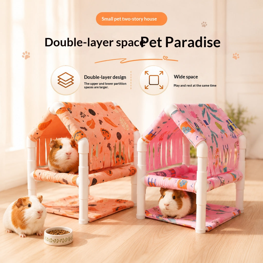 Guinea Pig Playhouse With Hiding Area