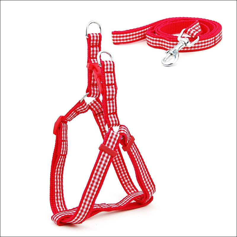 Polka Dot Pet Chest Strap Leash