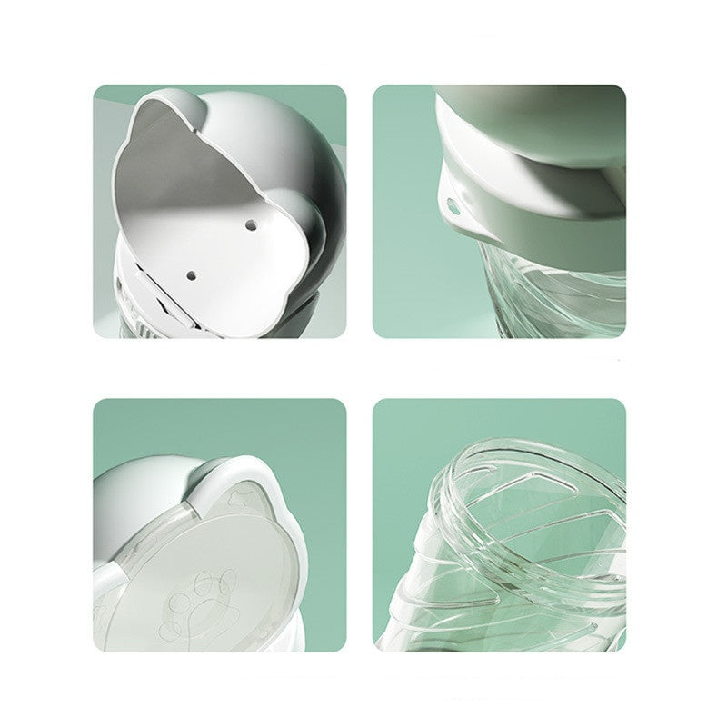 Three-Purpose Pet Water Cup With Garbage Box