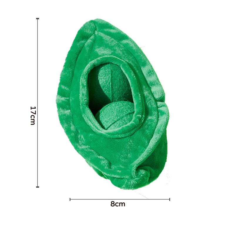 Pet Dog Toy Dig Out Elastic Ball Loud Paper Sound Avocado Watermelon Banana