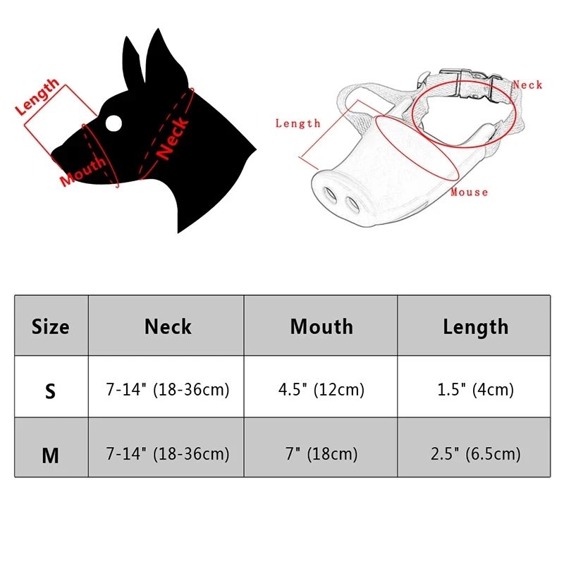 Long-Mouth Dog Anti-Bite Mouth Cover