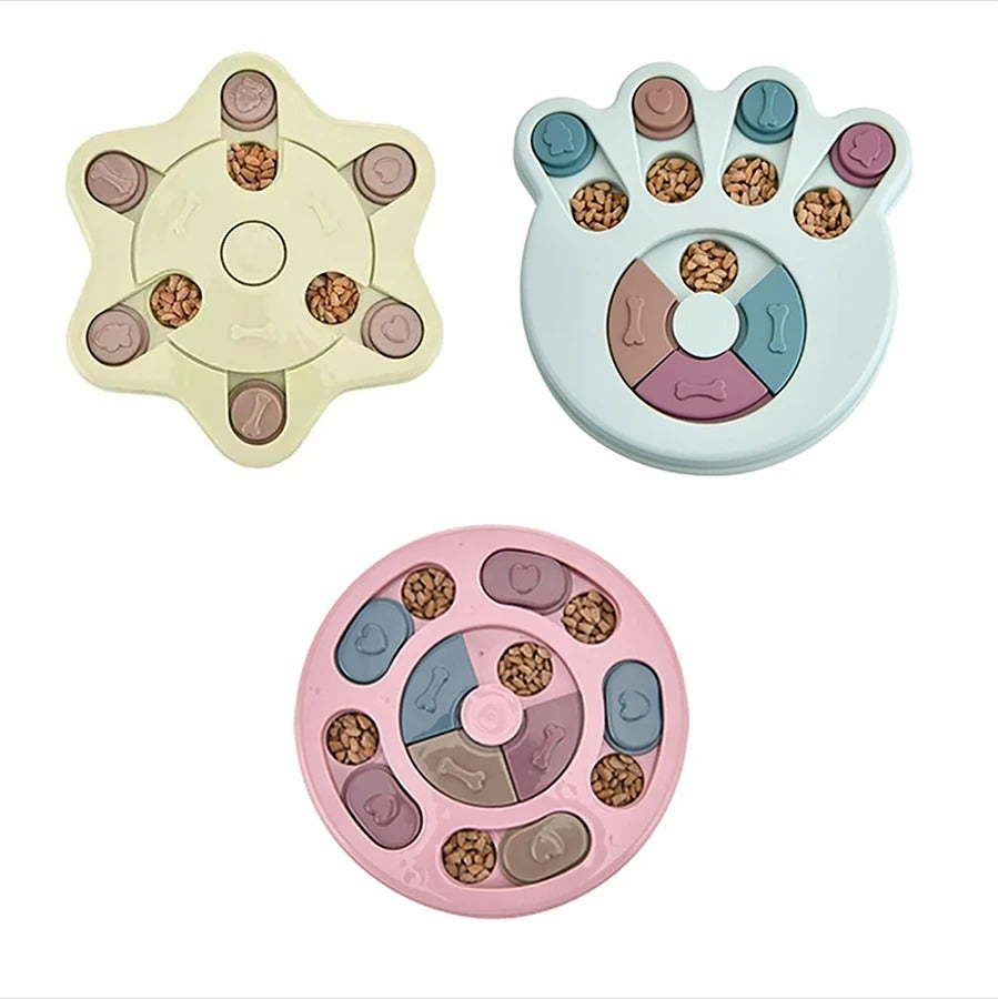 Interactive Slow Dispensing Dog Puzzle Feeder