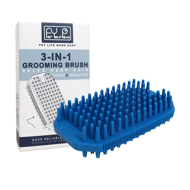 Pet Bath Massage Comb Mo Hair Removal Brush Wet And Dry Dual Use