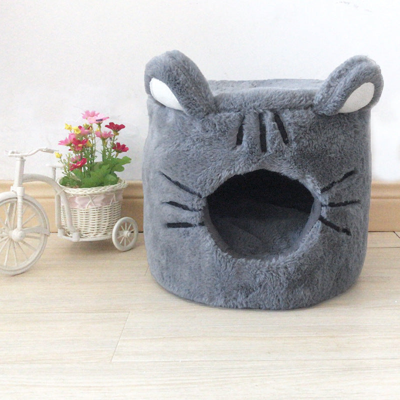 Warm Semi-Closed Round Pet Nest