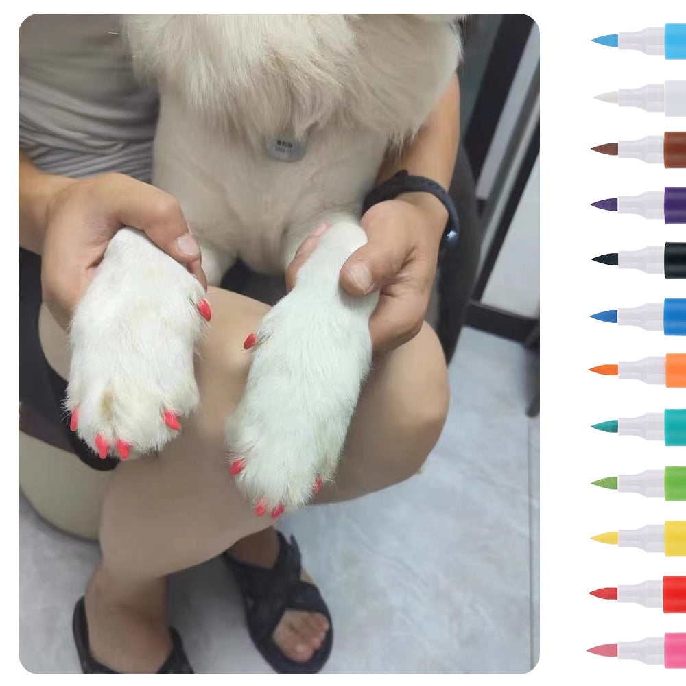 Twelve Color Dog Nail Pen Set