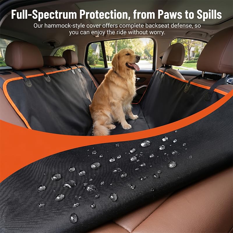 Waterproof Scratch Proof Dog Car Back Seat Cover