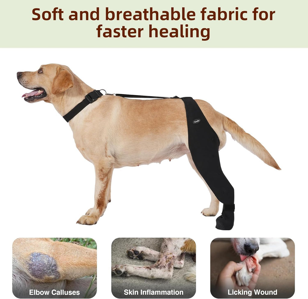 Dog Socks To Prevent Licking Paws , Breathable Leg Sleeve To Stop Licking And Biting, Firm And Secure Adjustable Size Dog Recovery Sleeve So
