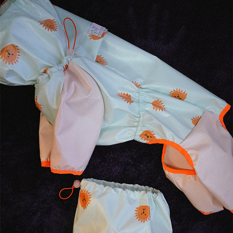 Reflective Waterproof Four-Legged Pet Raincoat